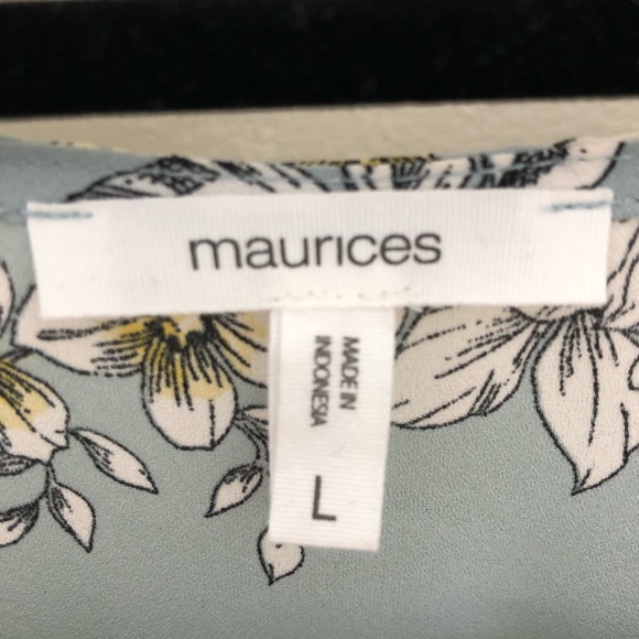 Maurices long sleeve floral blouse - Picture 7 of 8